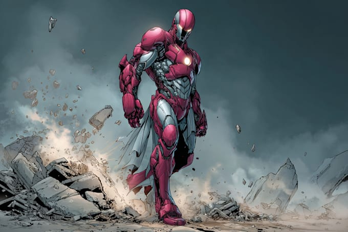 draw photo to cartoon character superhero comic book