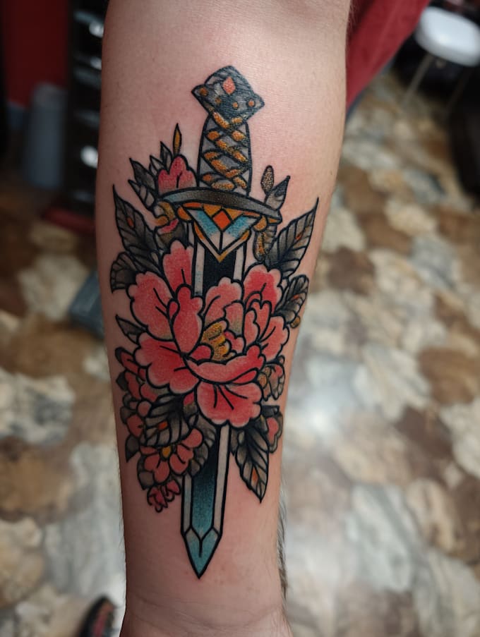 high end linework tattoo design for you