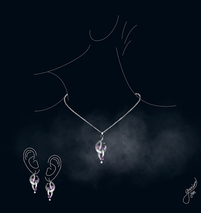 create professional jewellery sketches in procreate