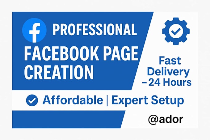 create and optimize a professional facebook business page with SEO
