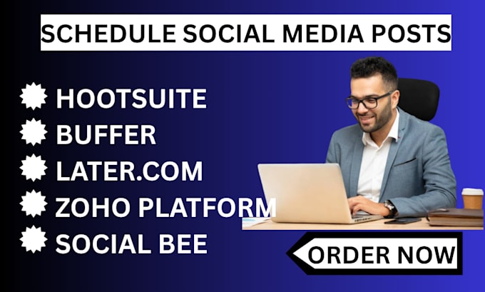 professionally schedule your posts on social media