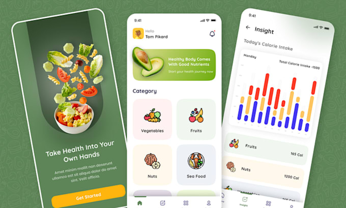 develop diet and nutrition app calorie tracking app healthy eating habit app