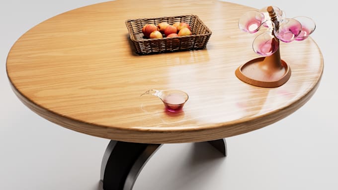model and render realistic furniture 3d