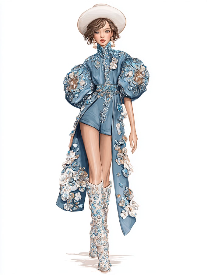 make fashion mood boards and design portfolio