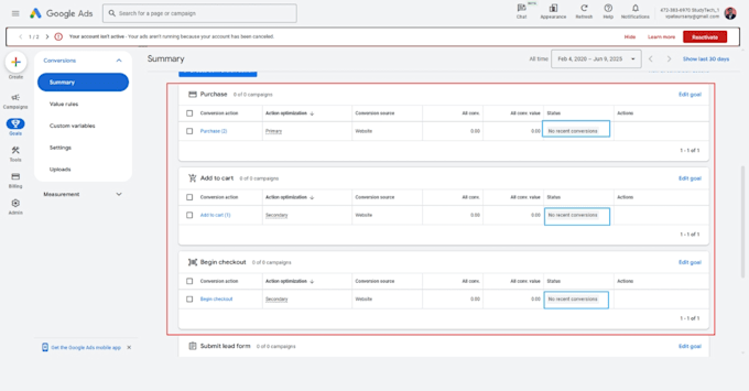 setup ga4 ecommerce and google ads conversion tracking using GTM