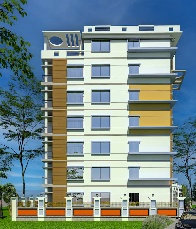 design realistic 3d exterior using 3ds max