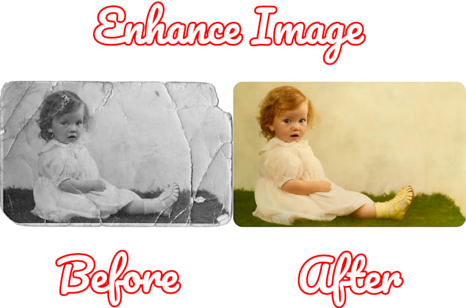enhance and restore blurry or old photos in less than 24hrs
