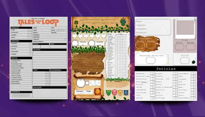 create an rpg character sheet