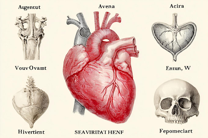 draw exercise, medical and anatomy illustrations