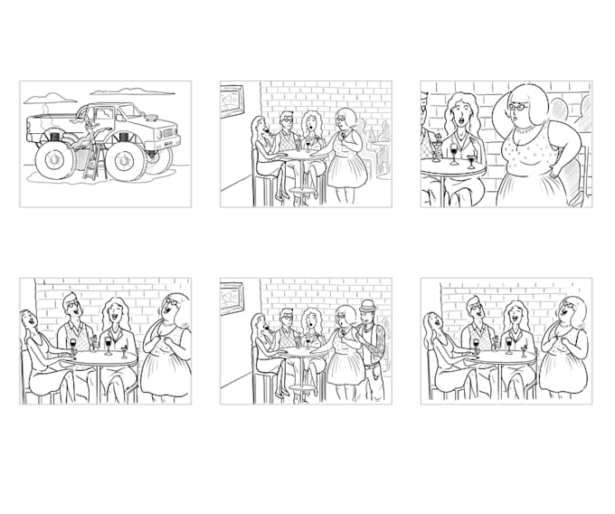 do high quality storyboard art