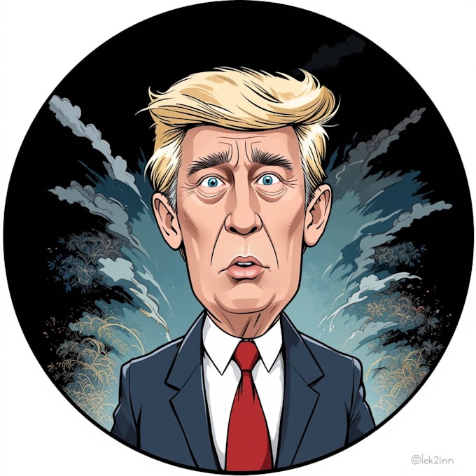 create a political or satirical cartoon
