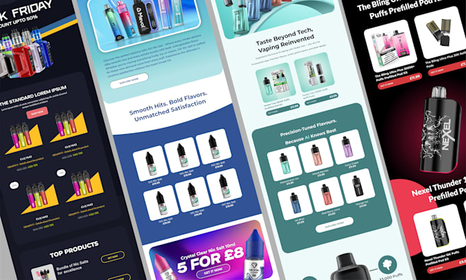 create vape email design