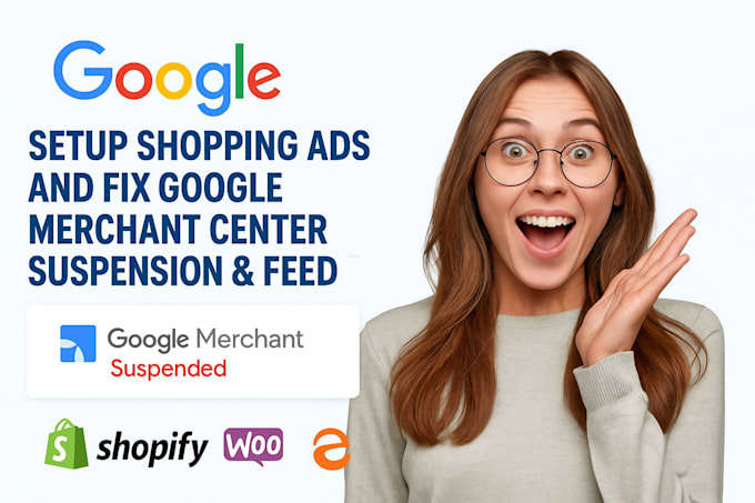 setup shopping ads fix gmc suspension misrepresentation gtin code feed errors