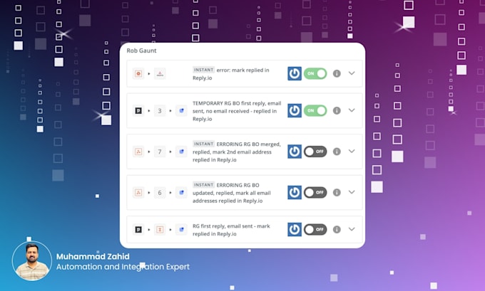 use zapier, n8n, make and airtable expertly to automate