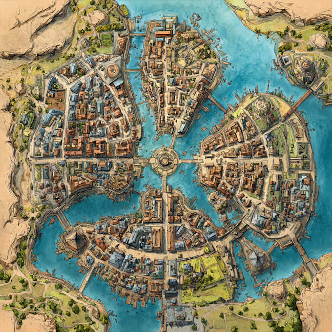 create your fantasy city map
