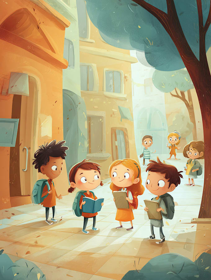 draw children book illustration