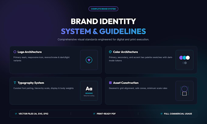 design professional logo and brand graphics