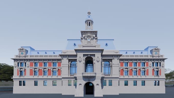 3d model of a building by Infinistudio13 | Fiverr
