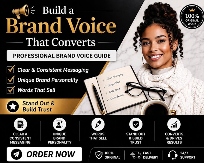 create a custom brand voice guide and tone of voice document for your team