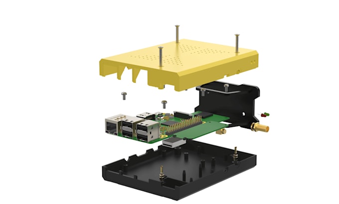 do pcb circuit layout and their 3d pcb enclosure case