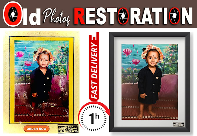 professionally restore your old and scratched photos
