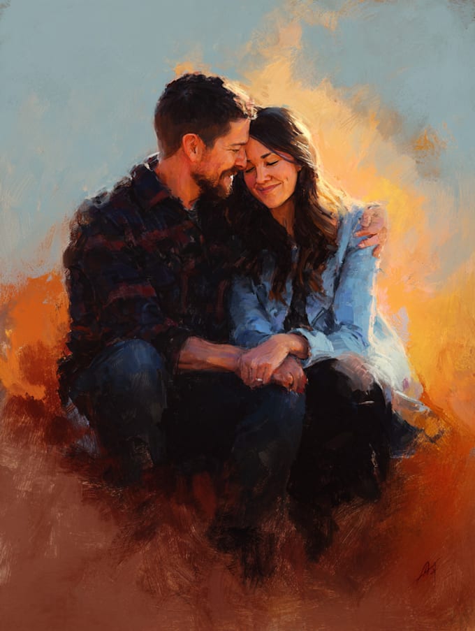 make cute family and couple portrait