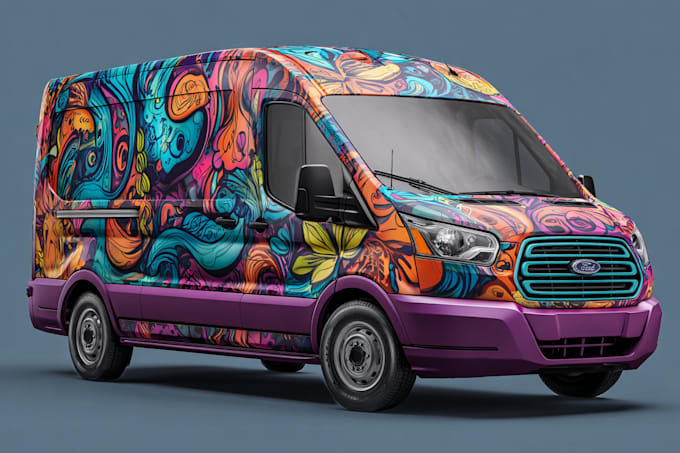 do van wrap, car wrap, vehicle wrap, car wrap design