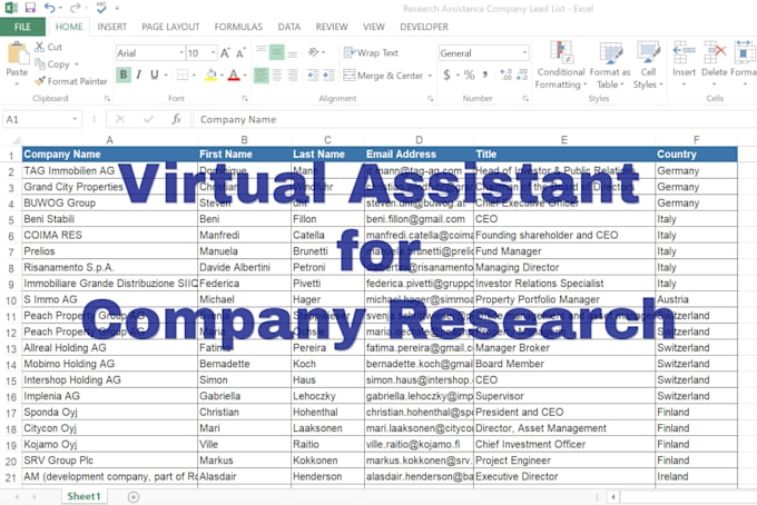 be your virtual assistant for data entry, web research, and admin support