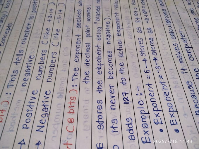 handwrite notes, letters, and assignments