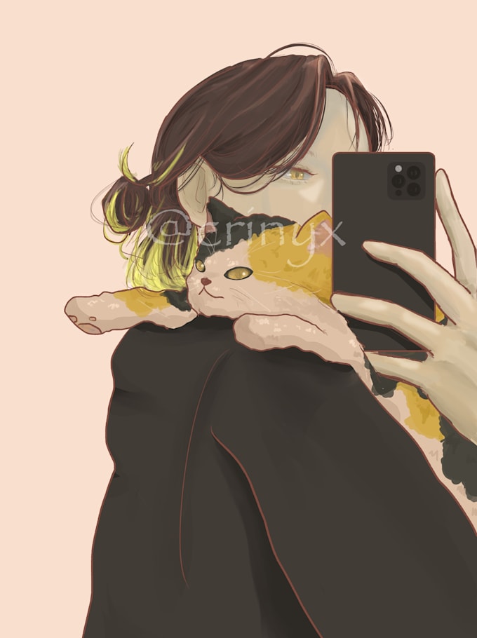 draw anime character illustration, anime art commission