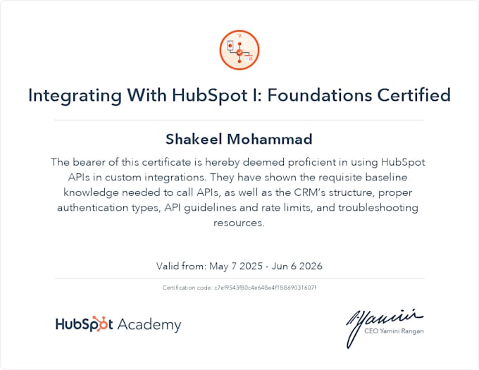 integrate hubspot CRM workflows, forms, and custom properties