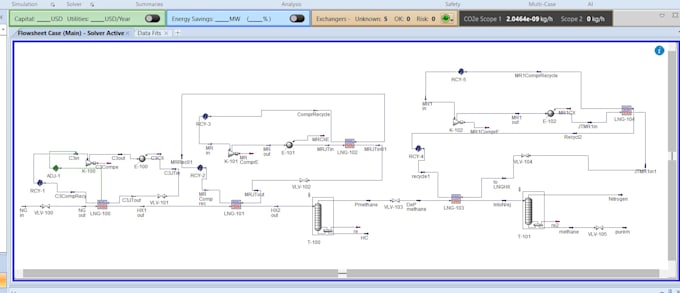 perform chemical process simulation in aspen hysys or aspen plus