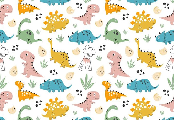 makes cute seamless pattern for baby kids fabric and prints