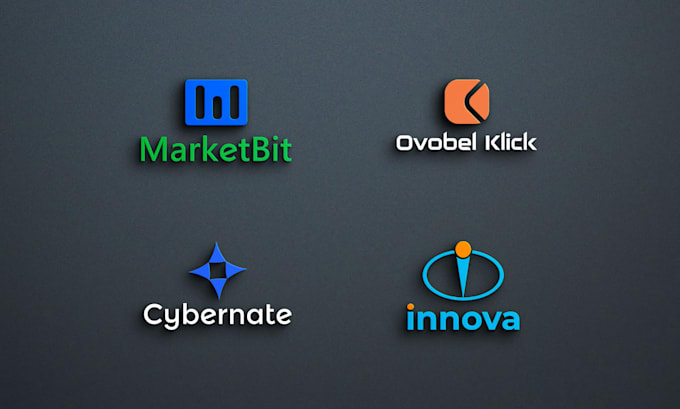 design modern technology tech startup cyber security software logo