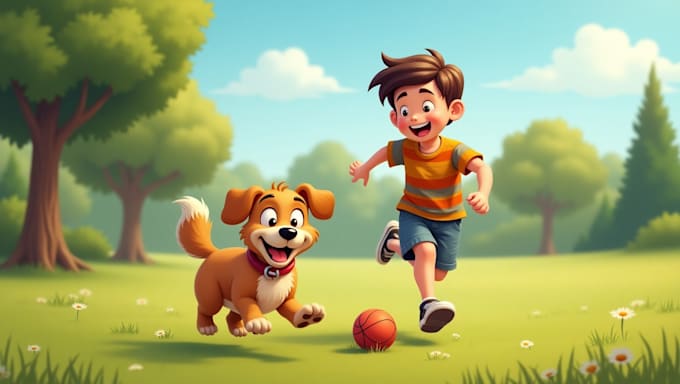 create consistent characters children storybook illustration