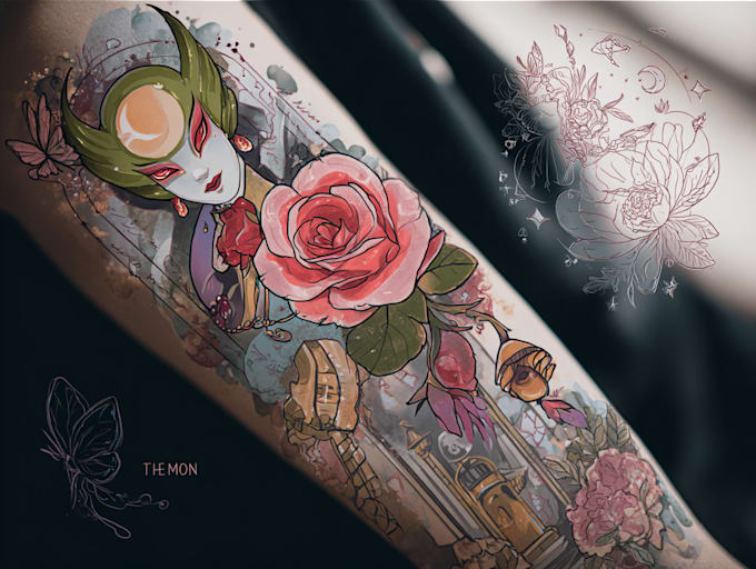 make anime tattoo design