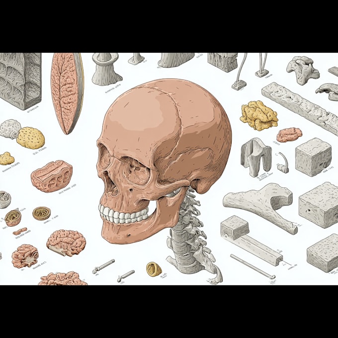 draw detailed medical illustrations