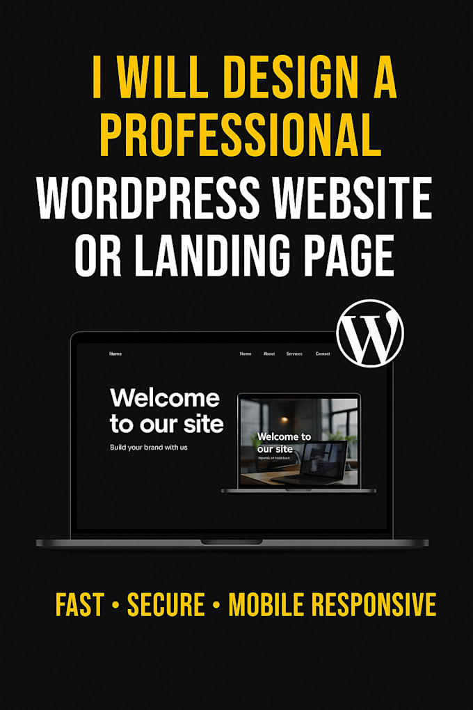 design a responsive wordpress website or high converting landing page