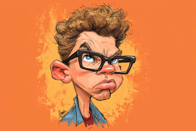 make cartoon caricature, avatar
