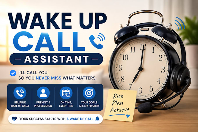 your personal wake up call assistant for schedules, meetings, and reminders