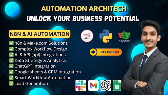 build n8n, zapier ai agent workflows for your business automation