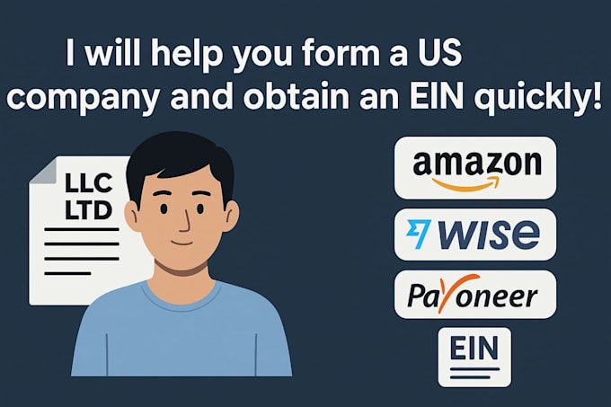 register USA llc, apply ein, and setup payoneer and wise