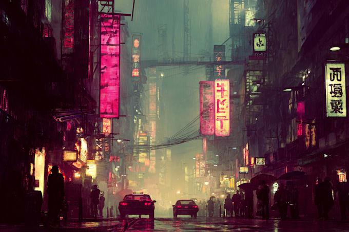 draw cyberpunk character art