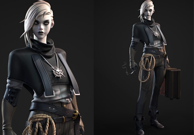 Rpg Model Design Model stylized npc 3d model character for your rpg game character project