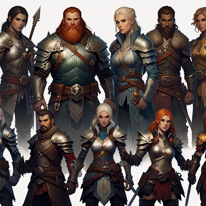 dnd character art and dnd character art