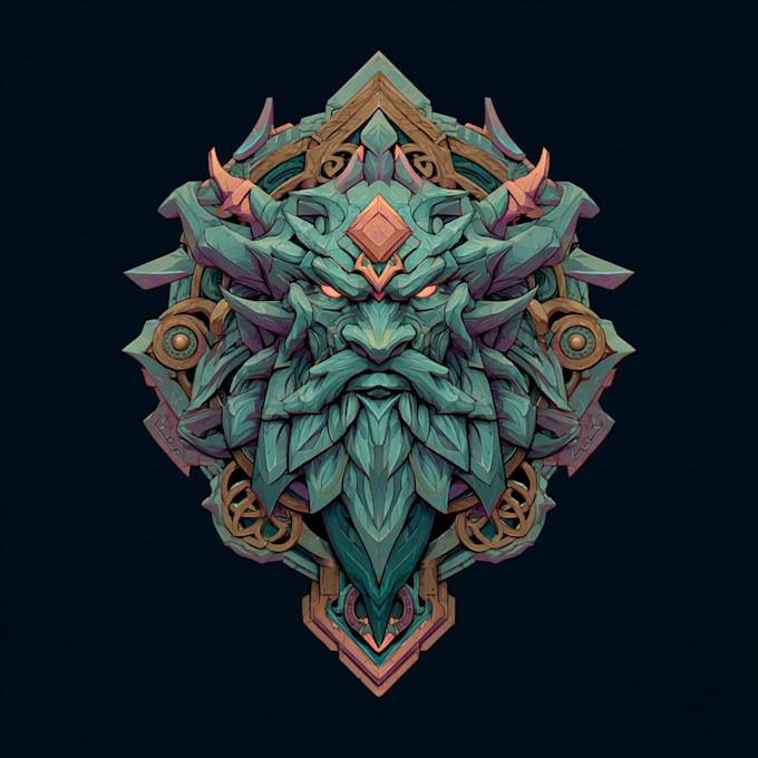 create a fantasy or sci fi game logo for rpg, dnd twitch