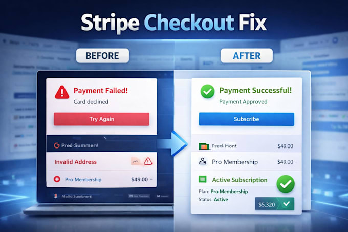 fix stripe checkout issues
