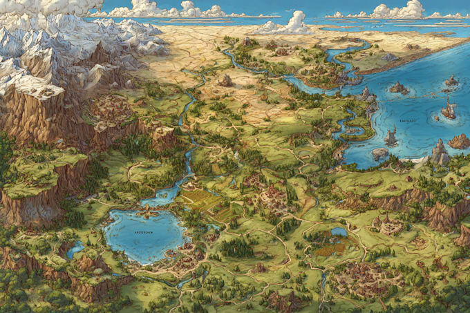 make a fantasy map for you