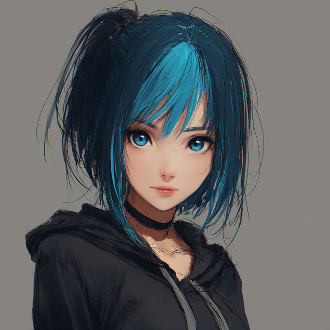 Draw a digital art portrait in realistic or anime style by Rebekahdge ...