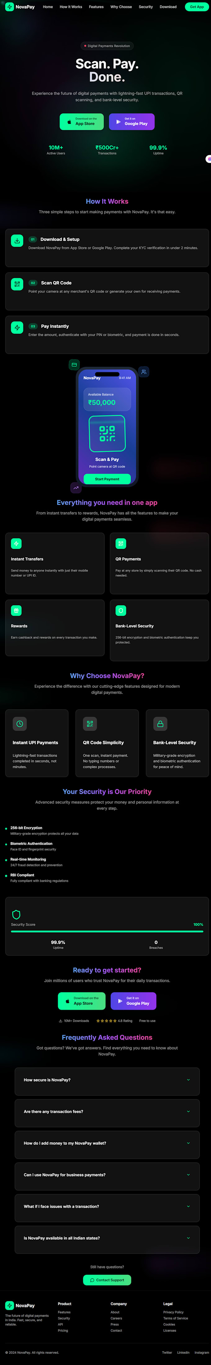 develop a responsive full stack website